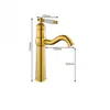 Badkamer gootsteen kraan Bochsbc Europese stijl Vintage wastafel kraan messing goud afwerking Water Taps Antieke kunst Vanity1