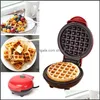 Cozinha de Bakeware, barra de jantar Gardencute Mini Waffle Maker Portable Matic Home Breakfast Troro Eletric Mods Droga Drop 2021 8K