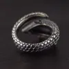 Pierścienie ślubne Pierścień Pierścień Antique Srebrne Women039s Retro Burnated Regulowane zwierzęce biżuterię biżuterię Ship 5019162