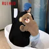 RUIHUO Bear Повседневная толстовка Мужские топы Harajuku Уличная одежда Забавный пуловер Кофты в стиле хип-хоп 2XL Весна 220215