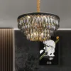 Подвесные лампы современный черный хрустальный люстр роскошные дома для гостиной для гостиной кухня спальня подвеска