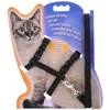 Colares de gato lidera 5 colorido colar de estimação ajustável para gatos aconchegante nylon gatinho kedi chicote colar