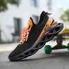 Tênis de tendência de verão Sapatos casuais de moda de malha respirável Light Sneakers voando tecendo tenis masculino 201218