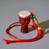 5 sztuk Mini Jambe Drummer Indywidualność Djembe Wisiorek Perkusja Musical Instrument Naszyjnik Afrykańska Ręczna Bęben Zabawka