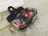 Женские цветочные сумки дизайнер одно плечо -леди сумочка высококачественные сумки для мессенджеров Классический кошелек модной цепи доступен в 3 SIZ265A