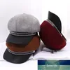 Stingy Brim Hats Spring And Autumn Color Matching Wool Octagonal Hat Warm Skin Edge Bright Diamond Cap Fashion Casual Spaper Boy Hat1