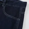 Yitimuceng taille haute femme jean confortable grande taille Denim pantalon pleine longueur noir bleu vêtements mode printemps 210601