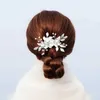 SLBRIDAL Handmade s Crystal Flower Wedding Hair Comb Bridal Headdress Accessories Women Bridesmaids Jewelry 210707