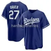 Personalizzato Trevor Bauer # 27 Jersey Stitched Uomo Donna Youth Kid Baseball Jersey XS-6XL