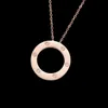 Titanium steel necklace women Amulet star all over sky clavicle chain European American stainless rose gold designer jewelry men With original packing