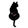 Wall Clocks Cartoon Acrylic Home Decoration Living Room Wagtail Cat Clock Children's Creative