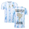 20 21 Argentyna Soccer Jerseys Wydanie pamiątkowe Home Away Gracz Wersja Mężczyźni Dzieci Zestawy 200. Messi Dybala Koszule piłkarskie Aguero Maradona Camiseta de Futbol