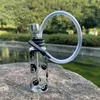 Honeypuff Premium Glass Smoke Vattenrör för rökning Herb 17mm Portable Metal Tobacco Hookah Shisha Pipe Tube Part Rökrör Tillbehör