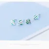 Sterling Silver 925 Biżuteria Zielona CZ Cute Cactus Emalia Stadniny Kolczyki Dla Kobiet Allergy Ear Studs Dziewczyna Dzieci 210707