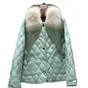 Delle donne Del Collo Della Pelliccia Del Faux Reale Cappotto Autunno Inverno Vestiti Delle Donne 2021 Coreano Elegante Piumino Capispalla Magliette E Camicette Casaco Feminino