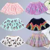 Ins-mode barn flickor kjol regnbåge färg suspender barn ballerina party lovely unicorn summer kläder 210529