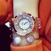 Luxe stijl grote volledige diamant elegante alles-match goud unieke esthetische vrouwen armband horloges relogio feminino BS-11-66 polshorloges