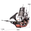 Black Pearl Gudi 652pcs Pirates Ship of the Large Models Bricks Building Block Toys Gift Compatible Playmobil X0503