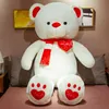 80100CM 4 colori Teddy Bear con sciarpa Animali di peluche AMORE Orso Peluche Teddy Bear Doll Lovers Compleanno Baby Girl Gift2929939