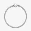 Bijoux de créateurs 925 Bracelet en argent Charm Perle Fit Pandora Moments Mesh Fit Authentique Européenne Dangle Slide Bracelets Perles Style Européen Charms Perlé Murano