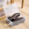 1pc Transparent Shoe Box Home Plastic Clear Stackable Foldable Storage Organizer