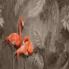 Carta da parati personalizzata con animali 3d Pianta europea Bellissimo uccello rosso Murale Decorazioni per la casa Pittura Carte da parati antivegetative impermeabili