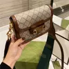 Cute Luxurys Designers Bags Saddle Shoulder Handbag Messenger Women Totes Fashion Vintage Handbags Printed Classic Crossbody Clutch Wallet