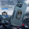 حامل السيارة المغناطيسي TPU Acrylic 2 في 1 حالات هاتفية مقاومة للصدمات لـ iPhone 14 Pro Max 13 12 XR XS Samsung Galaxy S22 Ultra A13 A32 A72 A52 A12 A02S Moto G Pure Gover