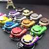 Keychains Mini Turbo TurboCharger Keychain Spinning Turbine Key Chain Ring Keyring Keyfob Car Cadeaux Interior Accessoires 7130518