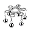 Penis Lock Cockrings Metal Scrotum Hanger Ball Stretcher Roestvrij staal Gewicht Cock Ring BDSM Bondage Gear Restraint Sex Toy for Men