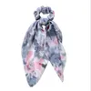 Scarves Headband Chiffong Tie-Dye Head Bands Hair Tillbehör Kvinnor Trend Fransk Koreansk stil 5Colors