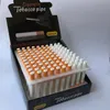 100 unids/lote pipas de cerámica con forma de cigarrillo para fumar 78mm 55mm pipa de tabaco de mano tubo de rapé accesorios de herramientas de hierba de murciélago de un bateador