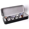 Watch Boxes & Cases 6/10/12 Grids Portable Box Organizer PU Leather Casket With Zipper Classic Multi-Functional Bracelet Display Case