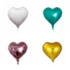 Aluminum Foil Balloon Heart-Shaped Balloons Scene Decorated with Champagne Gold Rose Gold Party Supplies 18 inch YL639