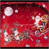 Sets 3D Merry Christmas Bedding Duvet Cover Red Santa Claus Comforter Bed Set Gifts Usa Size Queen King 3Qwju Ohnrk3205