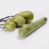 4 pcs Múltiplos tamanhos Yoni Ovo Set com massagem Ball Stick Perfurado Pedra Natural Jade Ovos Pássaros Músculos Vaginal Exercício Equipamento