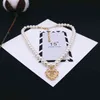 Retro Girl Palace Hollow Love Cross Pendant Pearl Chocker Clavicle Chain Necklace Jewelry for Women Beads