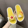 2021 Fashion cartoon girl heart slippers summer wear indoor cute little dinosaur sandals comfortable and light Special offer