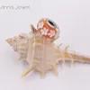 DIY charme pulseiras jóias pandora murano espaçador para pulseira fazendo bilhete de cristal flor laranja flor para mulheres presentes de aniversário homens festa de casamento 791624