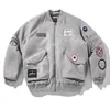 Men'S Jacket Baseball Uniform Loose Trendy Autumn White Workwear Embroidered Large Size 211110