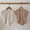 Rompertjes Baby Bodysuit Kleding Koreaanse Zomer Meisje Kleding T-Shrit Boy Romper Jumpsuit Broek voor Outfit Kids van 0-2 jaar