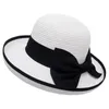 Szeroki Brim Kapelusze Dziki Fascynujący Welon Sieci Sun Upf 50+ Damskie Damskie Słomy Kapelusz Kobiety Summer Beach Cap Fedoras Dress