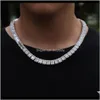 Tennis, Graduated Necklaces & Pendants Drop Delivery 2021 Hip Hop Iced Out Chains Jewelry Men Luxury Designer Necklace Diamond Tennis Chain R