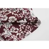 Мода уплотнительная пряжка передние цветочные печать женщин камизол эластичные задние тонкие Cami Crops Tops Женская повседневная пляжная одежда 210604