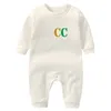 baby Rompers Boys girls designer letter print Pure cotton short-sleeved and Long sleeve jumpsuit newborn romper G365