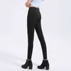 Rihschpiece outono plus tamanho 5xl legging calças punk jeggings preto moda bolso alto cintura legging calças rzf1497 211221