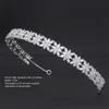 Kristaller handgjorda brudhuvud, 100% zirkoniumoxid kvinnliga smycken, bröllopshårtillbehör tiara hg113