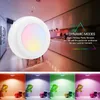 Wireless RGB LED Puck Lights Kitchen LED Under Cabinet Lighting with Remote Control Dimmable Torch Night Lights For Wardrobe Stair