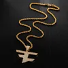 Hip Hop Iced Out AAA Bling Micro Paved Zircon Team Pendants & Necklaces For Men Rapper Jewelry With Tennis Chain X0509