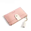 Kobiety Tassel Fashion Card Holder Kobieta Wysokiej Jakości Sprzęgła Money Torba PU Skórzany Portfel